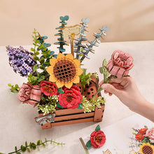 Load image into Gallery viewer, 3D Flower Puzzle Wooden Bloom Box