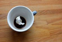 Load image into Gallery viewer, Ceramic SEA OTTER Surprise Mug Gift (11 oz.- Wedgwood Blue): Wedgewood blue