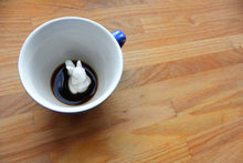 Load image into Gallery viewer, Ceramic SQUIRREL Surprise Mug Gift (11 oz.- Cobalt Blue): Cobalt Blue