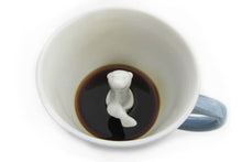 Load image into Gallery viewer, Ceramic SEA OTTER Surprise Mug Gift (11 oz.- Wedgwood Blue): Wedgewood blue