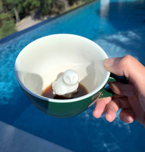 Load image into Gallery viewer, Ceramic OWL Surprise Mug Gift (11 oz. - Emerald Green)