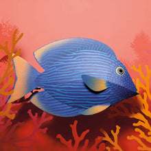 Load image into Gallery viewer, Surgeonfish - Fish 3D Paper Figure By Plego