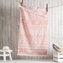 Load image into Gallery viewer, Aztec Turkish Beach Towels 33x66 Fouta Peshtemal Hammam Pool: Burgundy