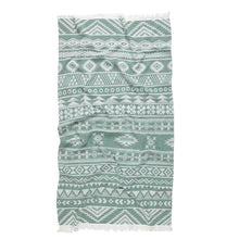 Load image into Gallery viewer, Aztec Turkish Beach Towels 33x66 Fouta Peshtemal Hammam Pool: Burgundy