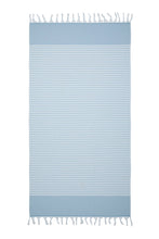 Load image into Gallery viewer, Siena Turkish Towels Terry backing Oversized Stripe Quickdry: Blue