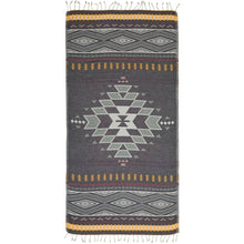 Load image into Gallery viewer, Boho Beach Towels Turkish Hammam Peshtemal Fouta Lake Pool: Navy