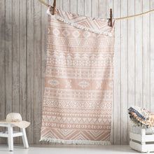 Load image into Gallery viewer, Aztec Turkish Beach Towels 33x66 Fouta Peshtemal Hammam Pool: Burgundy