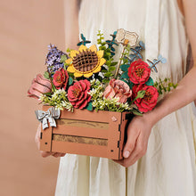 Load image into Gallery viewer, 3D Flower Puzzle Wooden Bloom Box