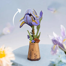 Load image into Gallery viewer, Rowood Purple Iris 3D Wooden Puzzle