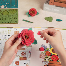 Load image into Gallery viewer, 3D Flower Puzzle Wooden Bloom Box