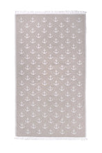 Load image into Gallery viewer, ANCHOR | LUXURY BEACH TOWEL | BEIGE