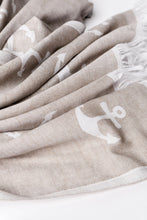 Load image into Gallery viewer, ANCHOR | LUXURY BEACH TOWEL | BEIGE