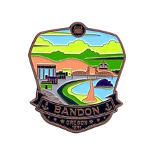 Load image into Gallery viewer, Bandon Oregon - Enamel Magnet