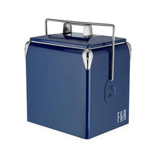 Load image into Gallery viewer, Blue Vintage Metal Cooler - Foster & Rye
