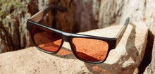 Load image into Gallery viewer, CAMP Cliff Sunglasses - Smokey Bear Edition - Matte Black / Walnut / Basic Polarized Amber