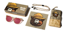 Load image into Gallery viewer, CAMP Cove Sunglasses - Smokey Bear Edition - Desert / Walnut / Basic Polarized Rose