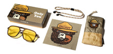 Load image into Gallery viewer, CAMP Glacier Sunglasses - Smokey Bear Edition - Moss / Walnut / Basic Polarized Yellow