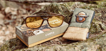 Load image into Gallery viewer, CAMP Glacier Sunglasses - Smokey Bear Edition - Moss / Walnut / Basic Polarized Yellow