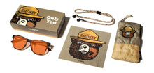 Load image into Gallery viewer, CAMP Trail Sunglasses - Smokey Bear Edition - Matte Tortoise / Walnut / Basic Polarized Amber