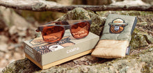 Load image into Gallery viewer, CAMP Trail Sunglasses - Smokey Bear Edition - Matte Tortoise / Walnut / Basic Polarized Amber