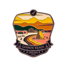Load image into Gallery viewer, Cannon Beach Oregon - Enamel Magnet