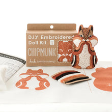 Load image into Gallery viewer, Chipmunk - Embroidery Kit