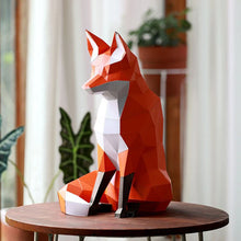 Load image into Gallery viewer, Fox Standing Model PaperCraft Origami Art, 3D Paper Art