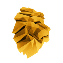 Load image into Gallery viewer, Lion Head Animal PaperCraft Origami Wall Art