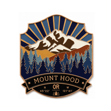 Load image into Gallery viewer, Mount Hood, Oregon - Enamel Magnet