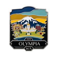 Load image into Gallery viewer, Olympia Washington - Enamel Magnet