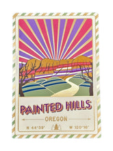 Load image into Gallery viewer, Painted Hills - Oregon - Postcard - Textured Foil