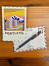 Load image into Gallery viewer, Portland, Oregon - Postcard - Textured Foil