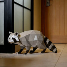 Load image into Gallery viewer, Raccoon PaperCraft Origami Wall Art, 3D Paper Wall Art