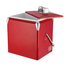 Load image into Gallery viewer, Red Vintage Metal Cooler - Foster & Rye