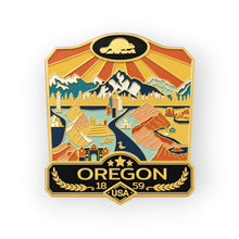Load image into Gallery viewer, State of Oregon - Enamel Magnet