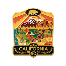 Load image into Gallery viewer, State of California - Enamel Magnet