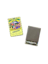 Load image into Gallery viewer, State of Oregon - Enamel Postcard Magnet