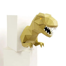 Load image into Gallery viewer, T-Rex 3D Papercraft Wall Art, Papercraft Origami Model