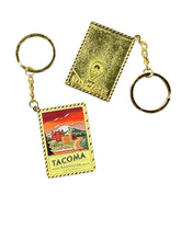 Load image into Gallery viewer, Tacoma Washington - Enamel Postcard Keychain