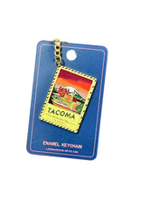 Load image into Gallery viewer, Tacoma Washington - Enamel Postcard Keychain