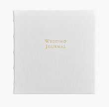Load image into Gallery viewer, Wedding Journal - White Pebble Grain Leather
