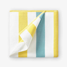 Load image into Gallery viewer, Yellow & Sea Glass Laguna Beach Towel