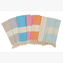 Load image into Gallery viewer, Herringbone Turkish Towel for Embroidery Monogram Personaliz
