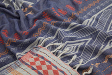 Load image into Gallery viewer, Boho Beach Towels Turkish Hammam Peshtemal Fouta Lake Pool: Navy