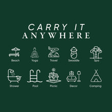 Load image into Gallery viewer, Siena Turkish Towels Terry backing Oversized Stripe Quickdry: Mustard