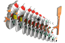 Load image into Gallery viewer, EUGY Snowman 3D Puzzle