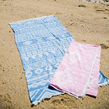 Load image into Gallery viewer, Aztec Turkish Beach Towels 33x66 Fouta Peshtemal Hammam Pool: Burgundy