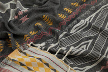Load image into Gallery viewer, Boho Beach Towels Turkish Hammam Peshtemal Fouta Lake Pool: Navy