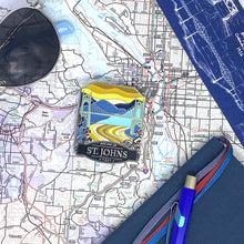 Load image into Gallery viewer, St Johns Bridge - Large Enamel Pin
