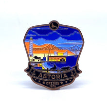 Load image into Gallery viewer, Astoria Oregon - Enamel Magnet